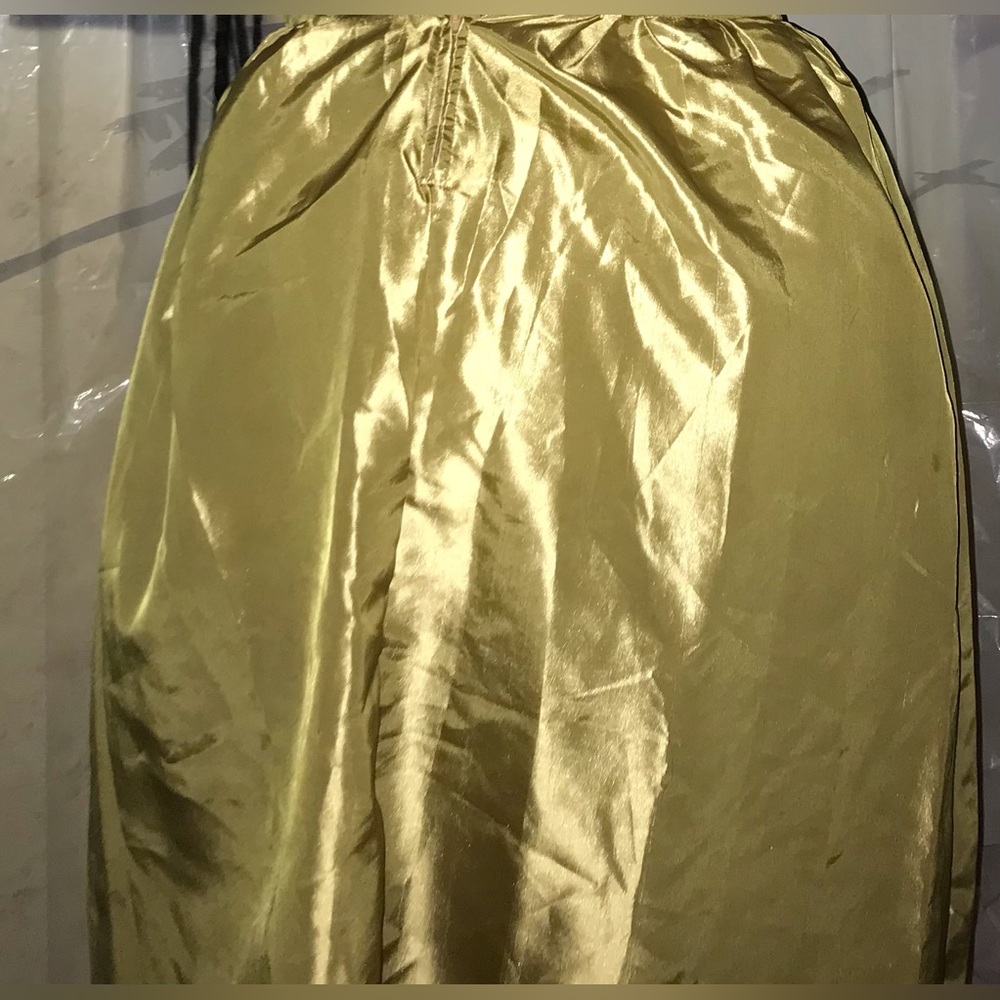 Gold Skirt | X-Large | silhouette | Made in  NYC